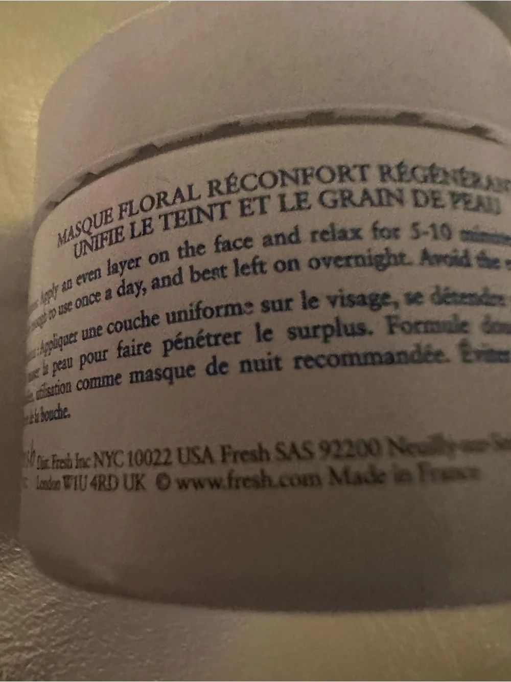 fresh Floral Recovery Calming Mask - 30 ml
